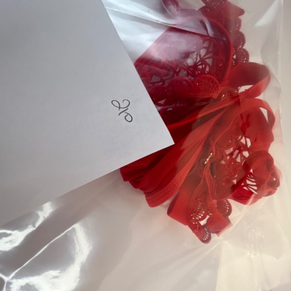 Ann Summers Red Lace Corset Style Thong Teddy Lingerie XL - Picture 5 of 5